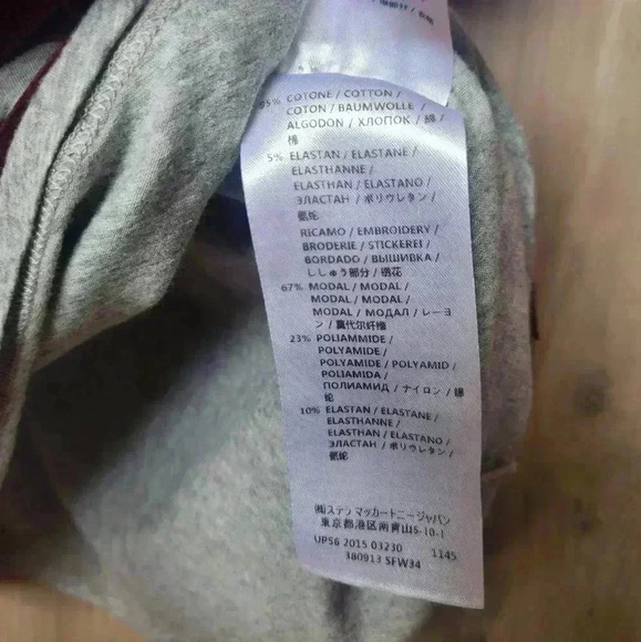 Stella Mccartney Grey Embellished Star Fringed Rodeo T-Shirt Women's Medium - Picture 9 of 9